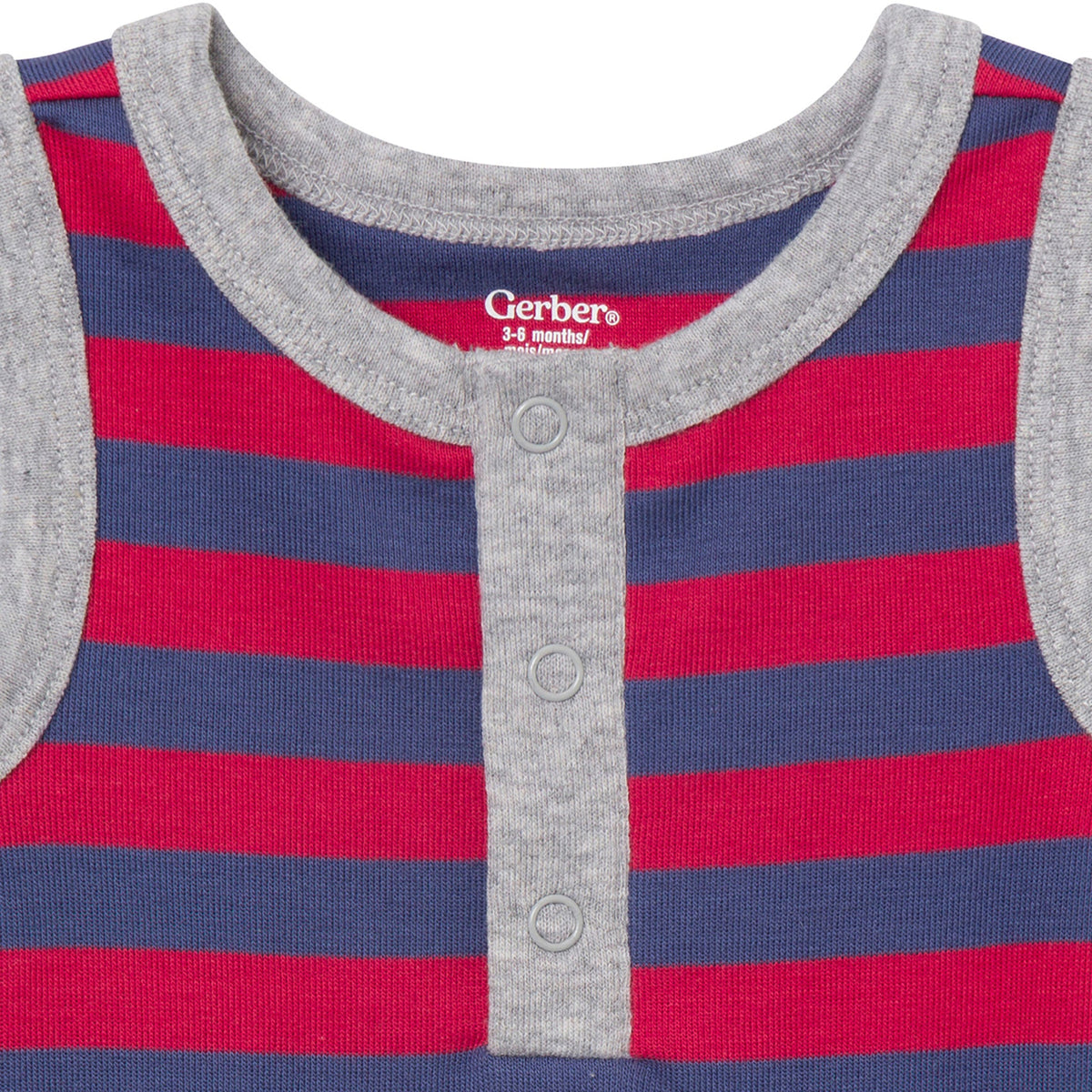 4-Pack Baby Boys Stars & Stripes Sleeveless Bodysuits-Gerber Childrenswear Wholesale