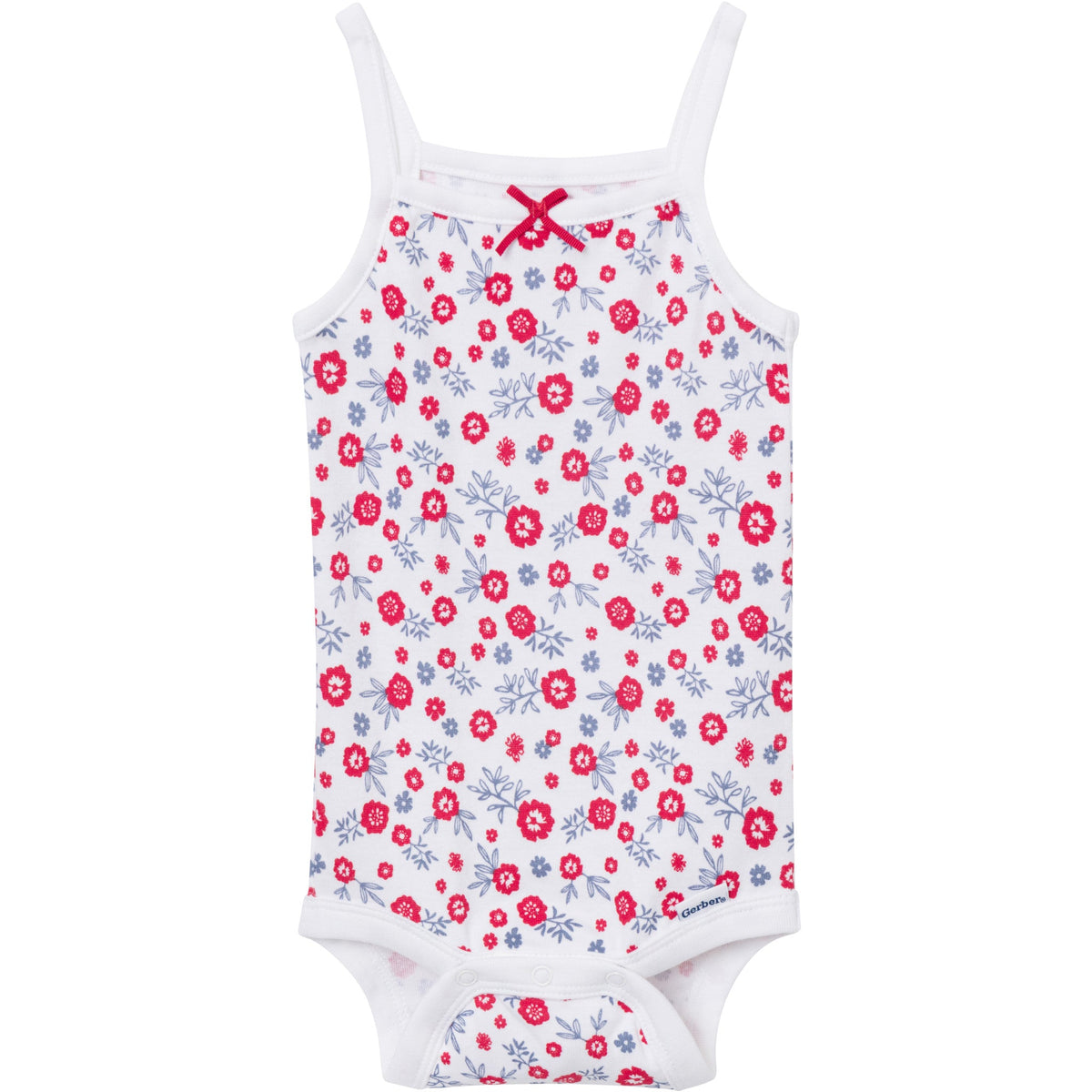 4-Pack Baby Girls Americana Sleeveless Bodysuits-Gerber Childrenswear Wholesale