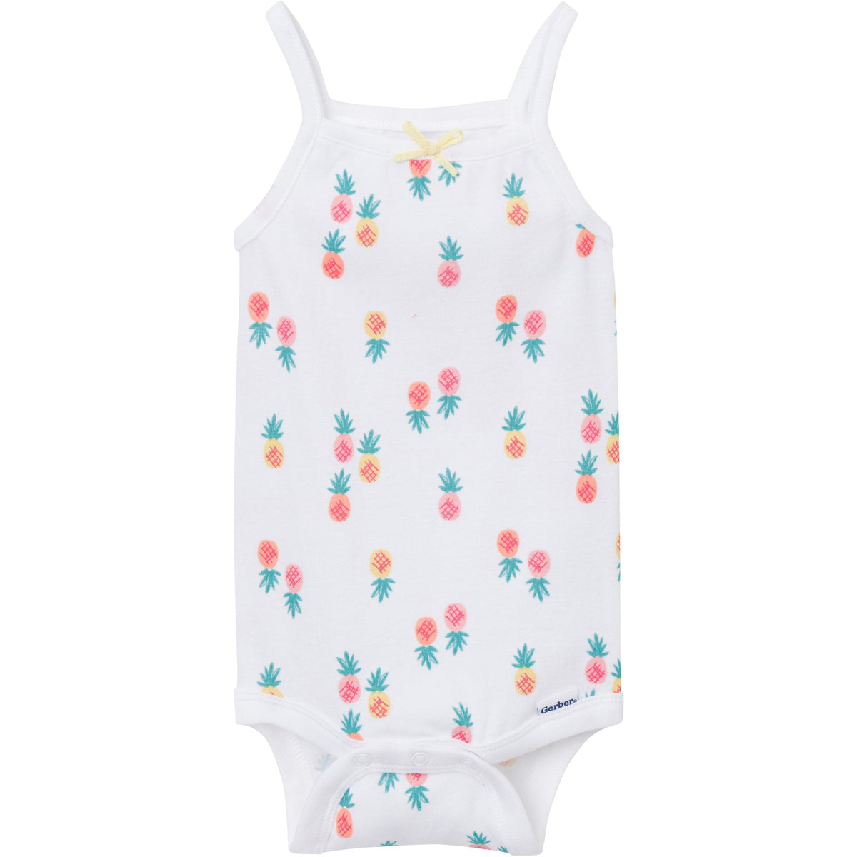 4-Pack Baby Girls Berries Sleeveless Bodysuits-Gerber Childrenswear Wholesale