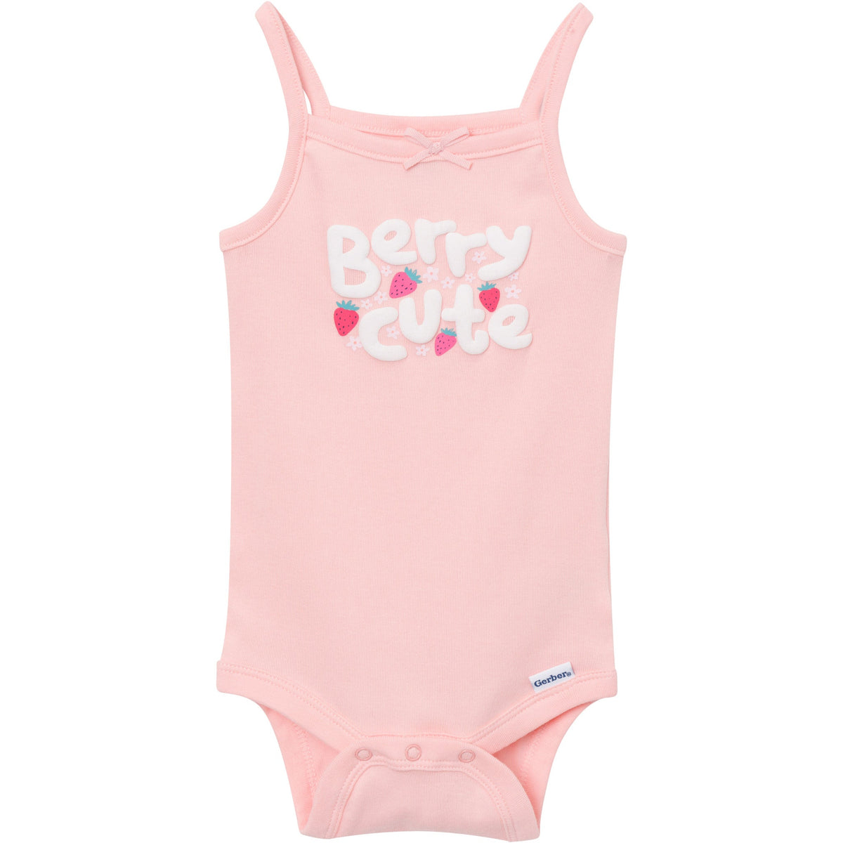 4-Pack Baby Girls Berries Sleeveless Bodysuits-Gerber Childrenswear Wholesale