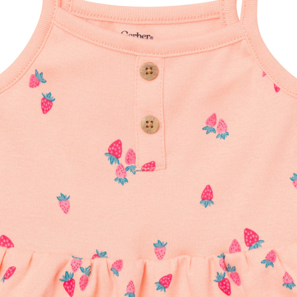4-Pack Baby Girls Berries Sleeveless Bodysuits-Gerber Childrenswear Wholesale