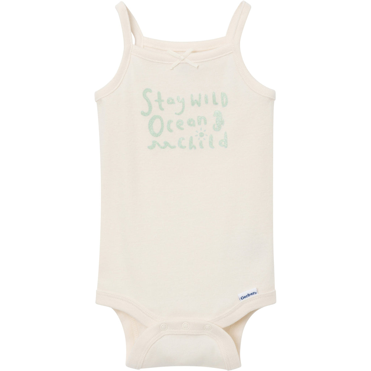 4-Pack Baby Girls Shells Sleeveless Bodysuits-Gerber Childrenswear Wholesale