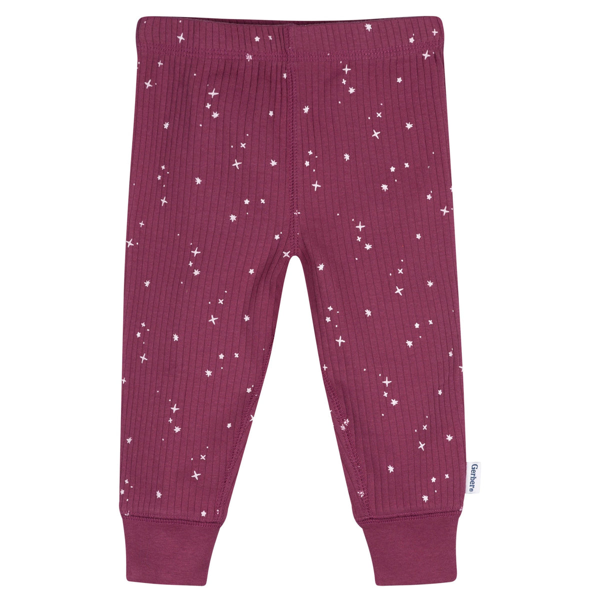 4-Pack Baby Girls Stars Active Pants, view 5