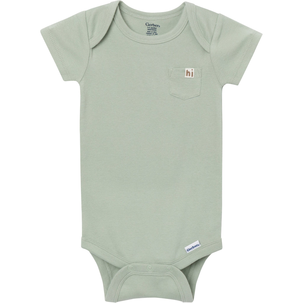 4-Pack Baby Neutral Fruit Picking Short Sleeve Bodysuits-Gerber Childrenswear Wholesale