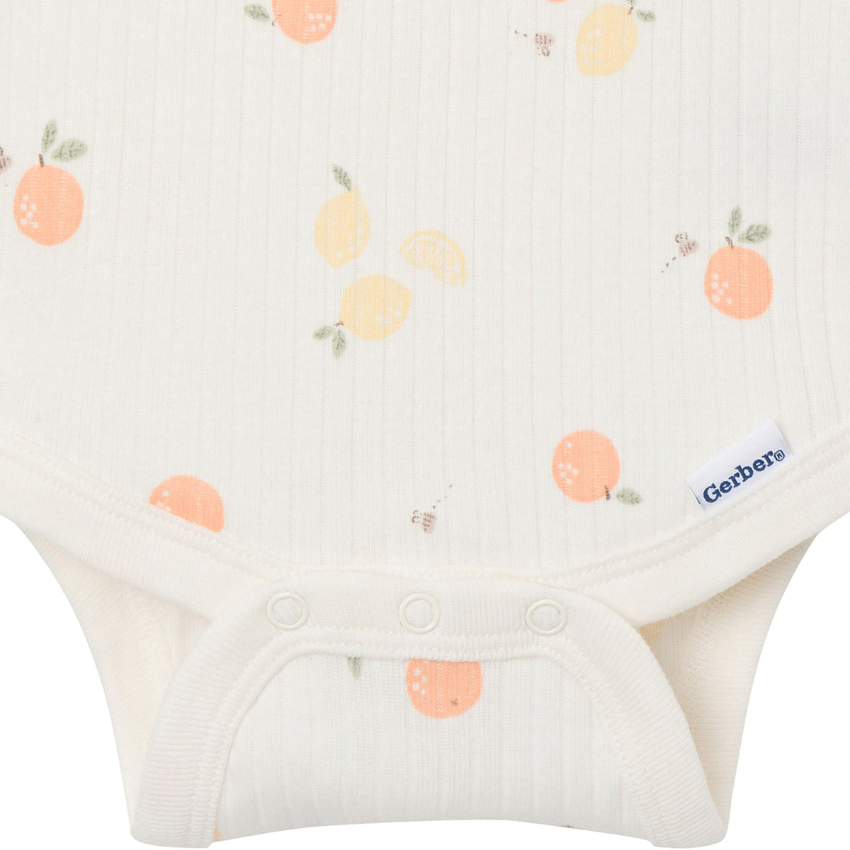 4-Pack Baby Neutral Fruit Picking Short Sleeve Bodysuits-Gerber Childrenswear Wholesale