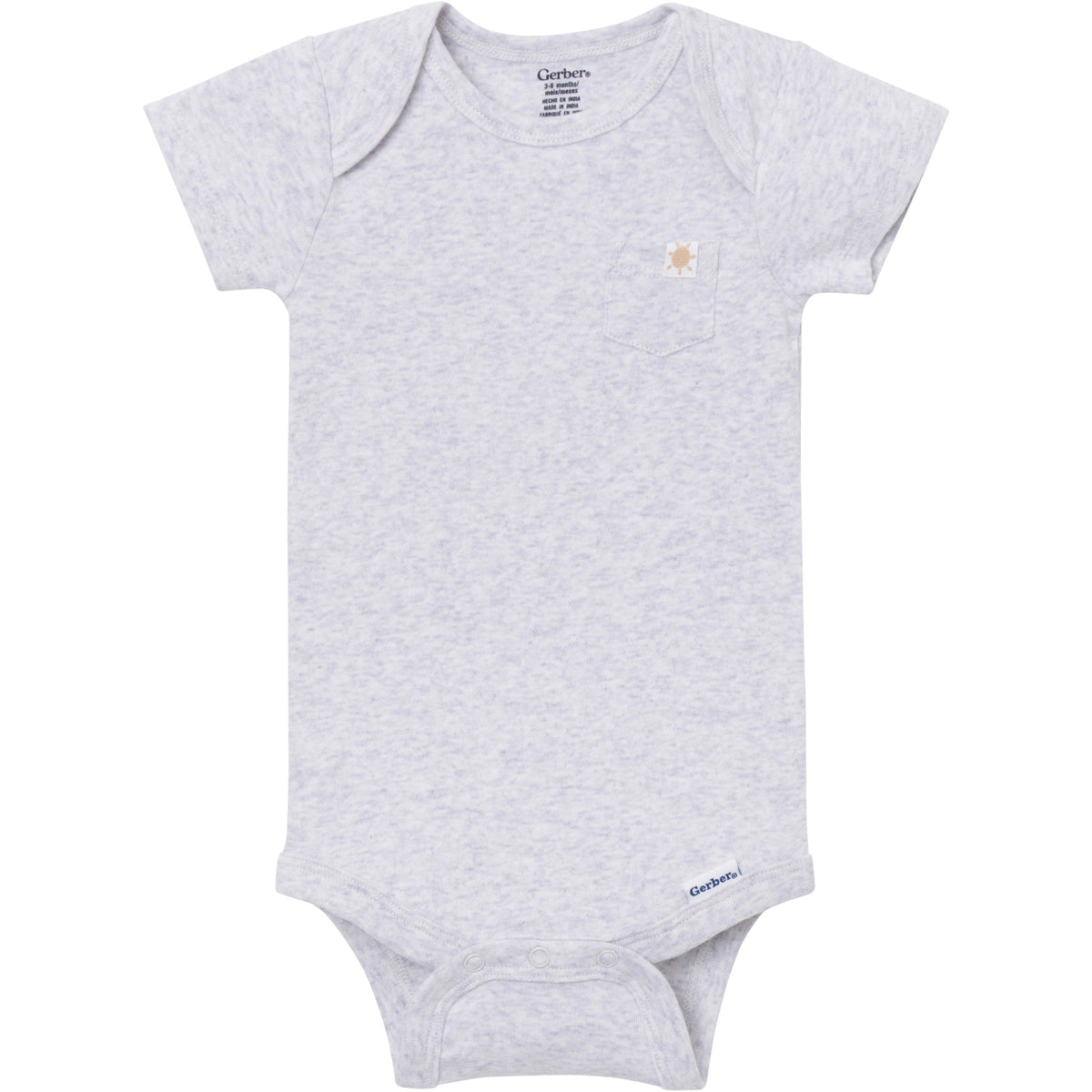 4-Pack Baby Neutral Sunny Day Kites Short Sleeve Bodysuits-Gerber Childrenswear Wholesale