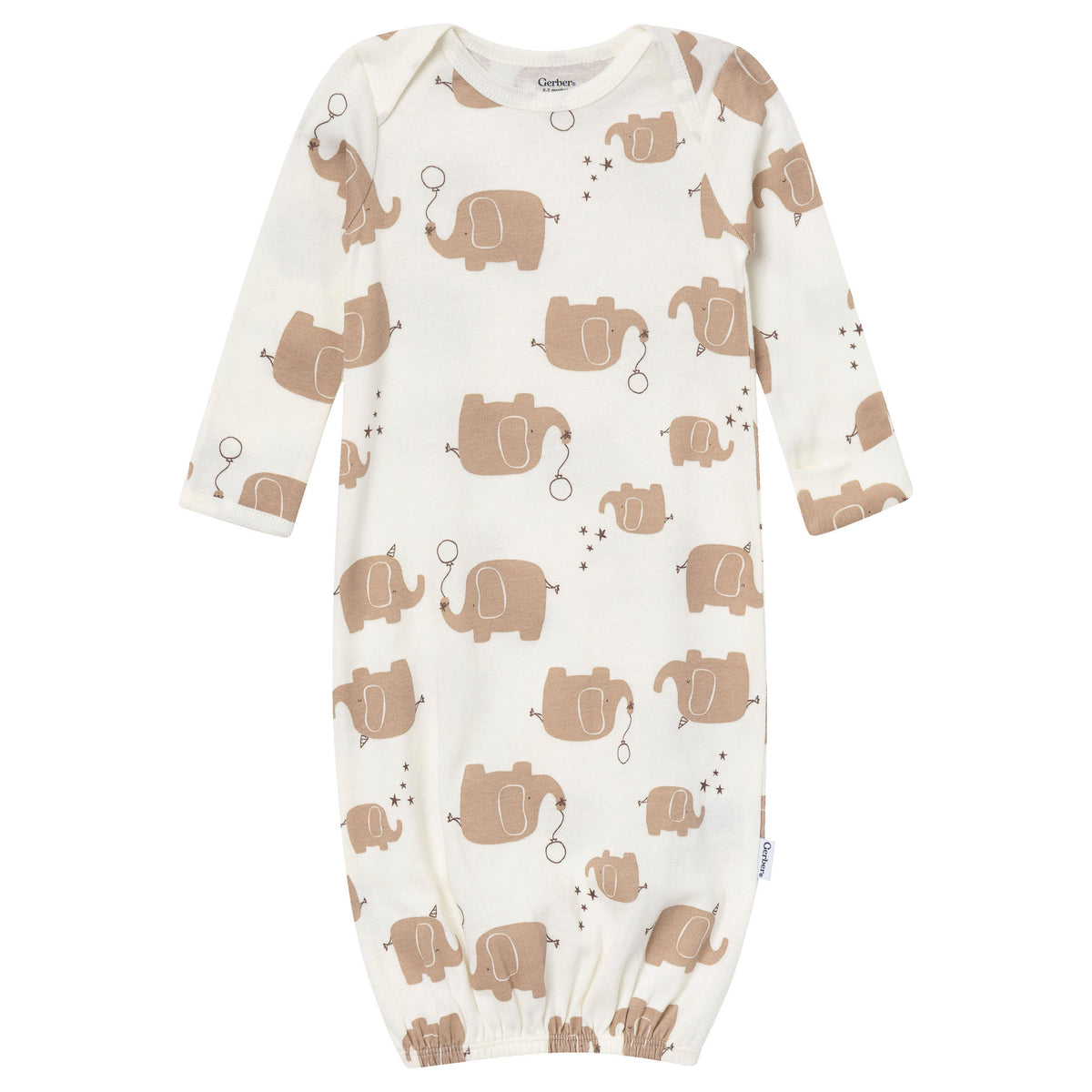 4-Pack Baby Neutral Wild One Gowns