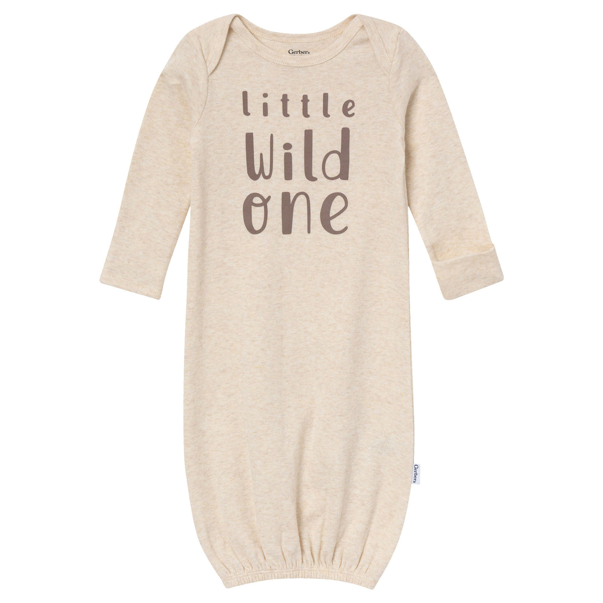 4-Pack Baby Neutral Wild One Gowns