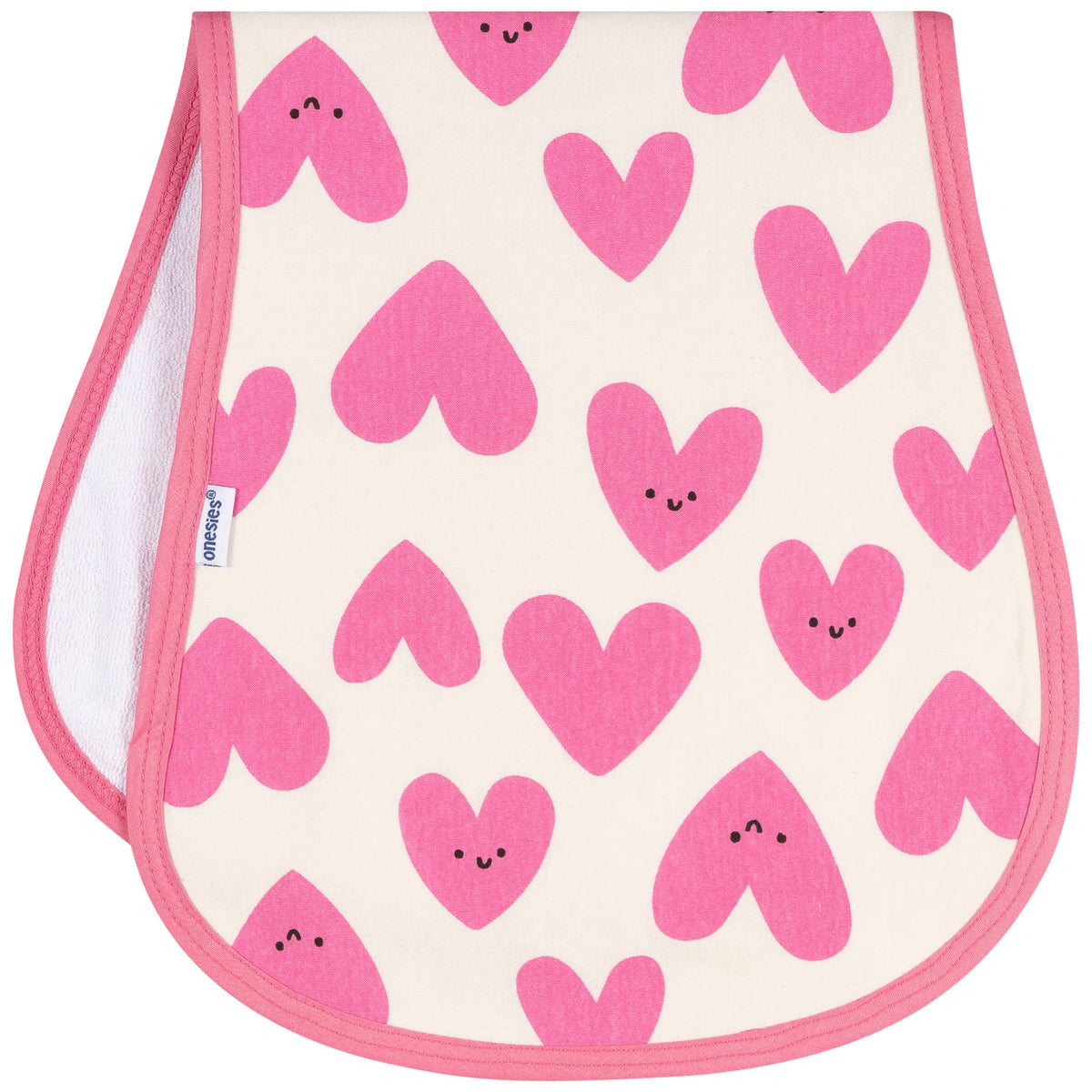 4-Piece Baby Girls Pink/Purple Burpcloth, view 3