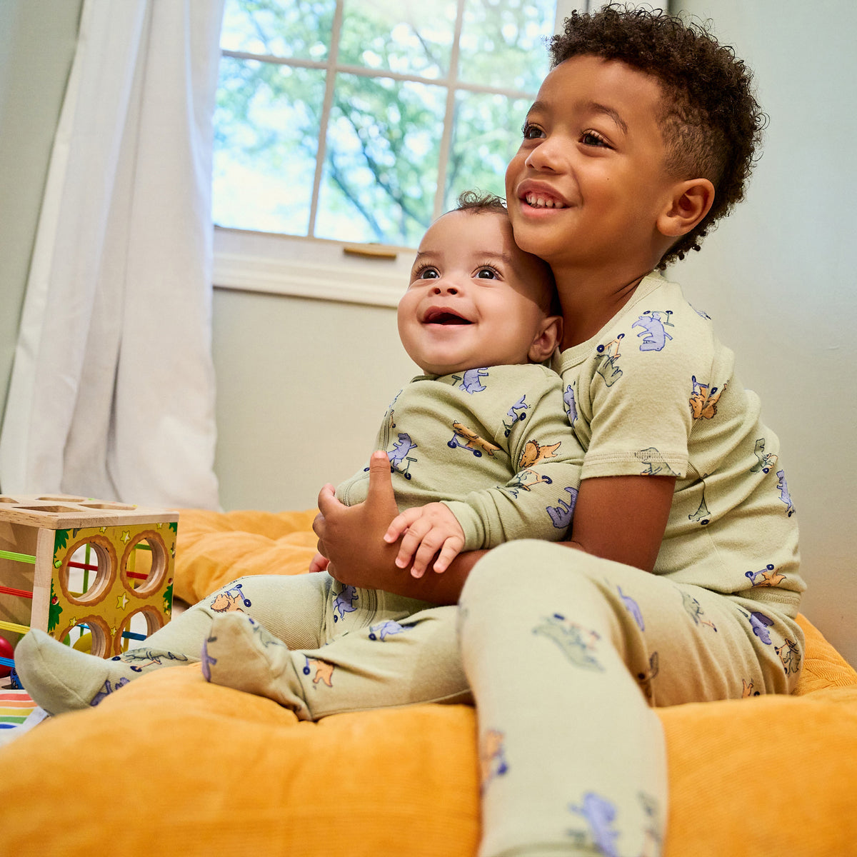 4-Piece Infant & Toddler Boys Dino Pajama Set