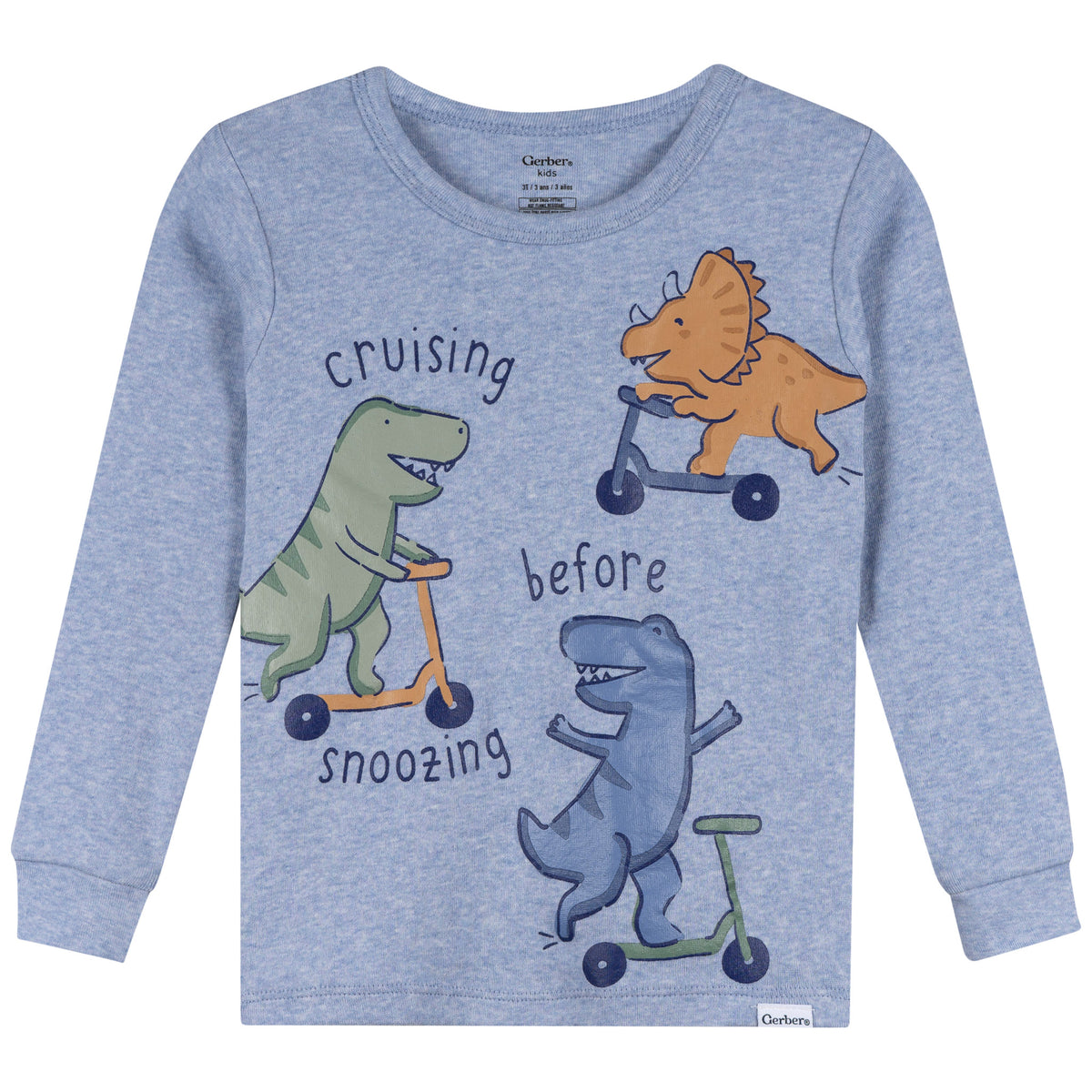 4-Piece Infant & Toddler Boys Dino Pajama Set