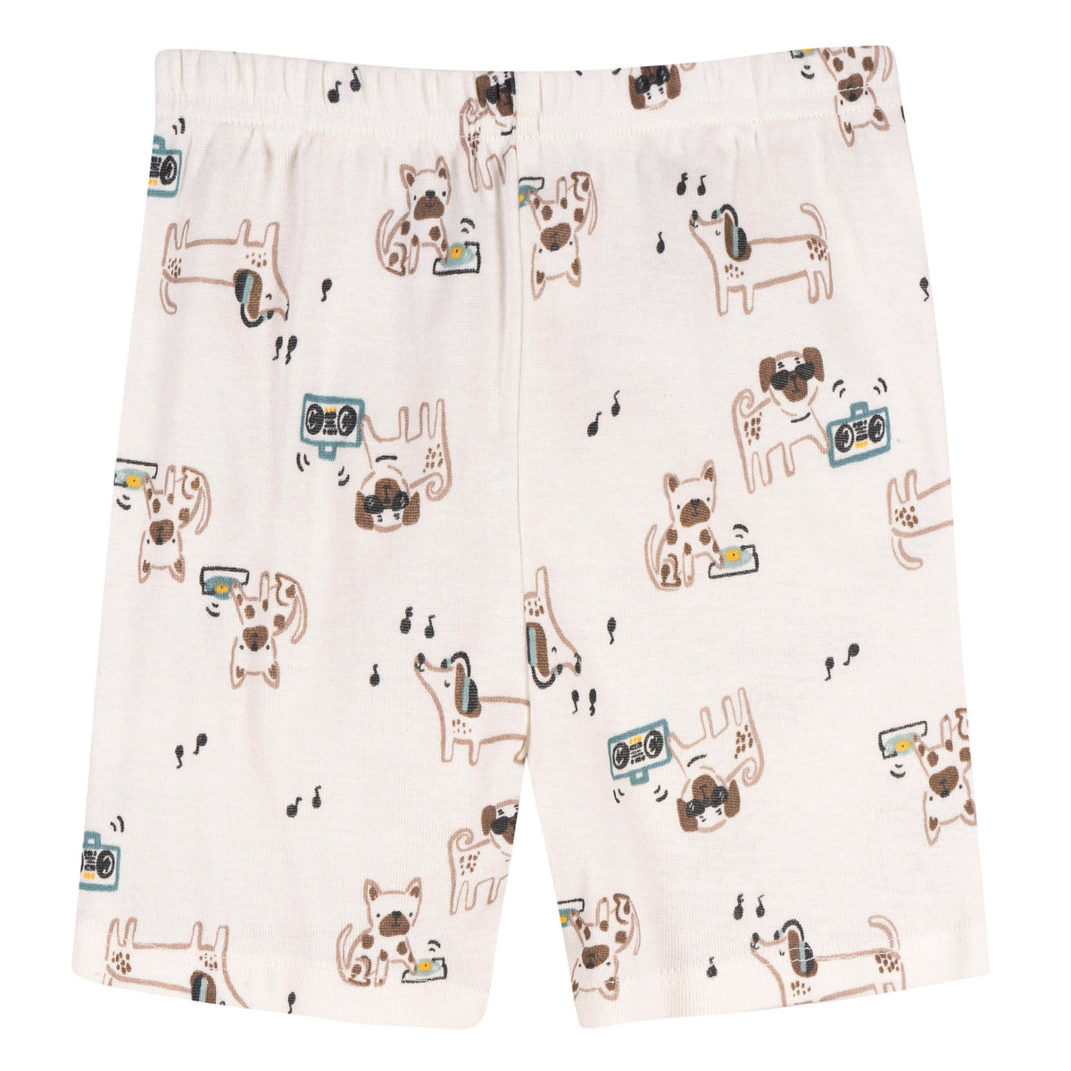 4-Piece Infant & Toddler Boys Musical Dog Cotton Pajama Short Set, view 4