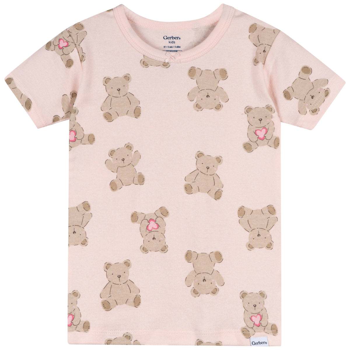 4-Piece Infant & Toddler Girls Bears Pajama Set