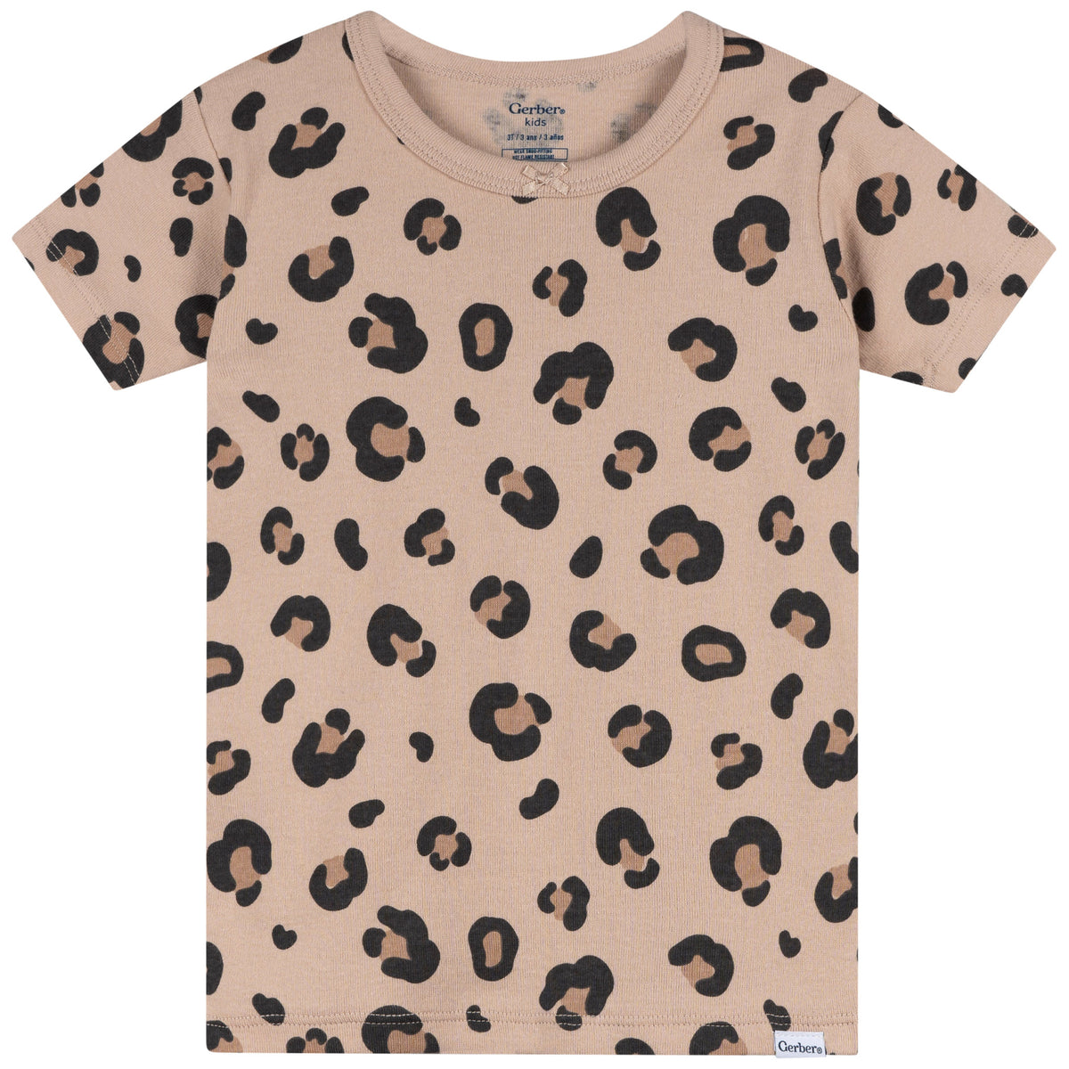 4-Piece Infant & Toddler Girls Leopard Pajama Set