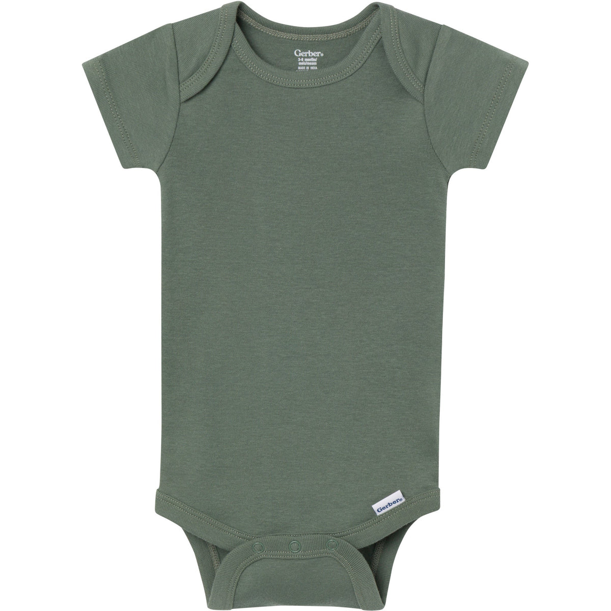 5-Pack Baby Boys Cozy Neutral Short Sleeve Bodysuits-Gerber Childrenswear Wholesale