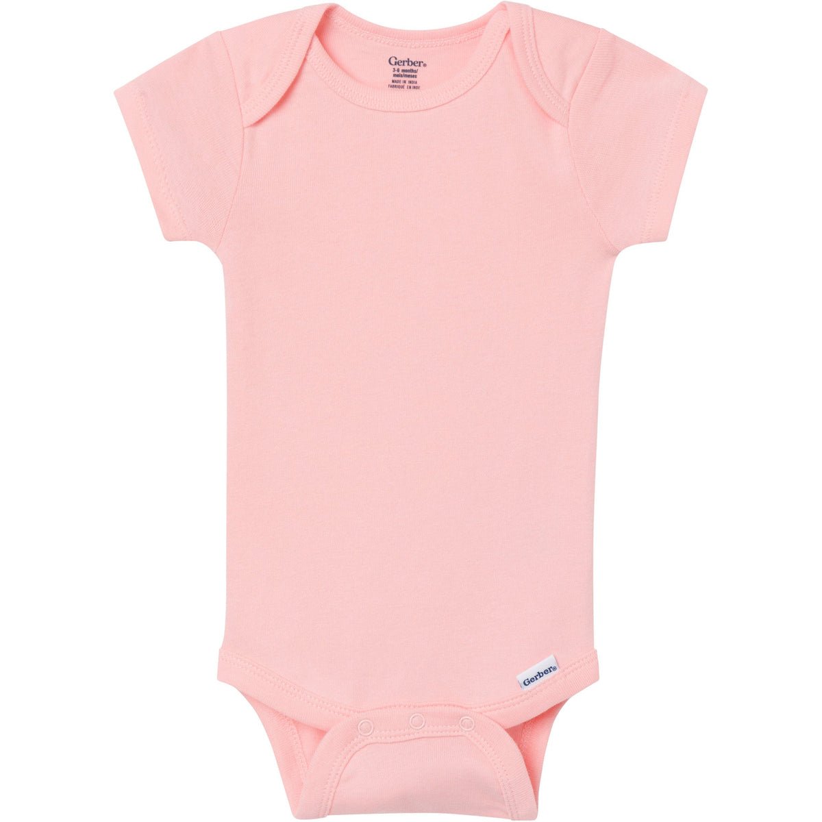 5-Pack Baby Girls Pastels Short Sleeve Bodysuits-Gerber Childrenswear Wholesale