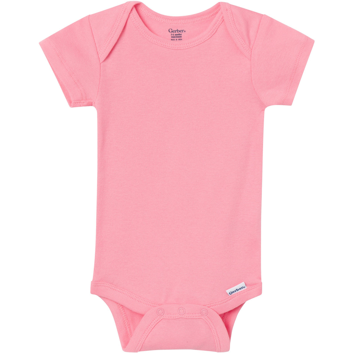 5-Pack Baby Girls Pastels Short Sleeve Bodysuits-Gerber Childrenswear Wholesale