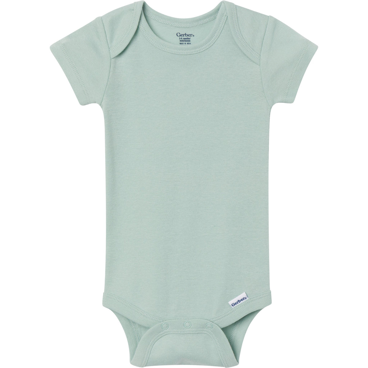 5-Pack Baby Neutral Earth Tone Short Sleeve Bodysuits-Gerber Childrenswear Wholesale