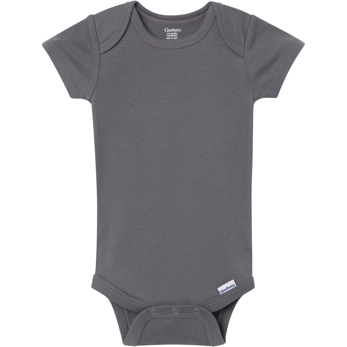 5-Pack Baby Neutral Earth Tone Short Sleeve Bodysuits-Gerber Childrenswear Wholesale