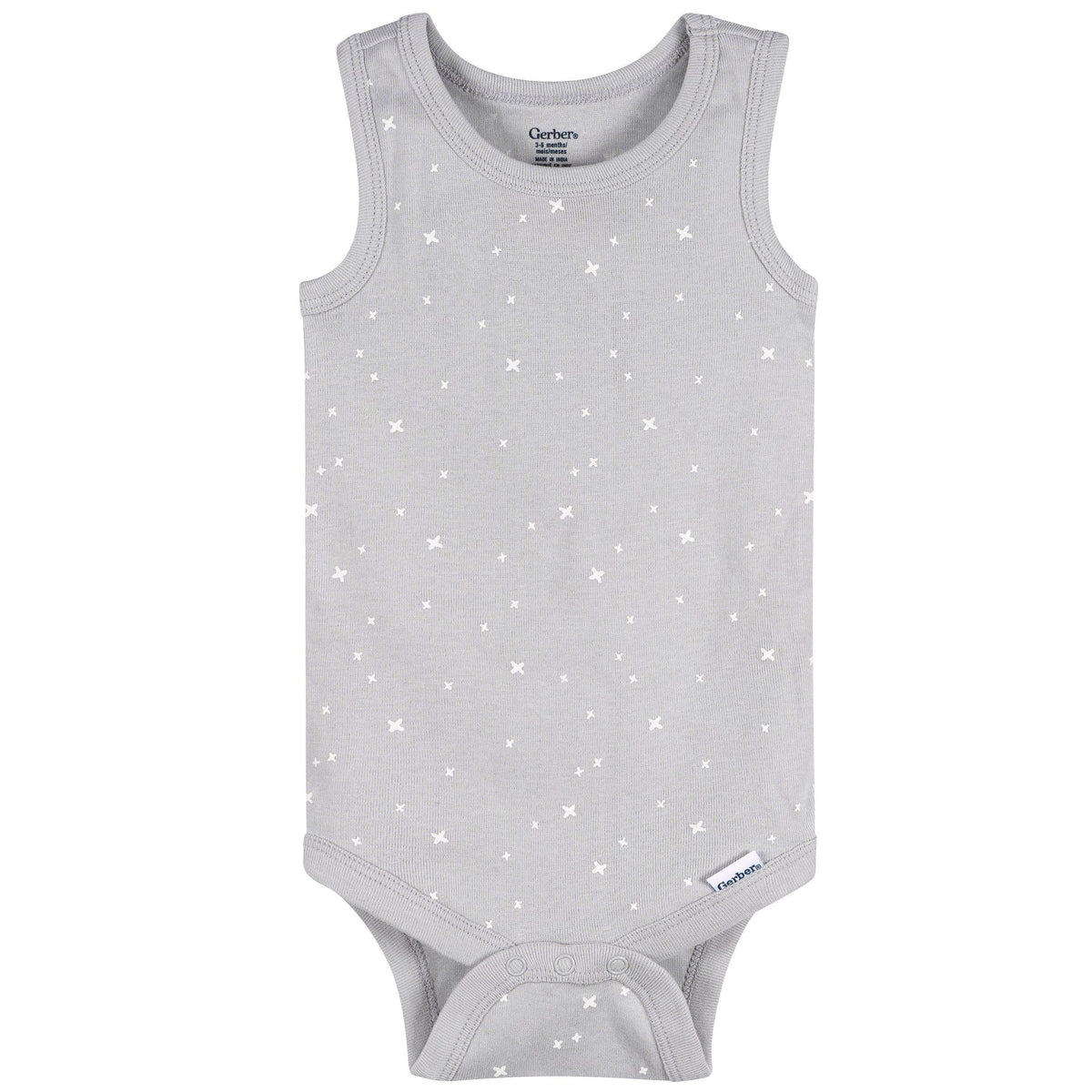 5-Pack Baby Neutral Earthy Neutrals Sleeveless Bodysuits-Gerber Childrenswear Wholesale