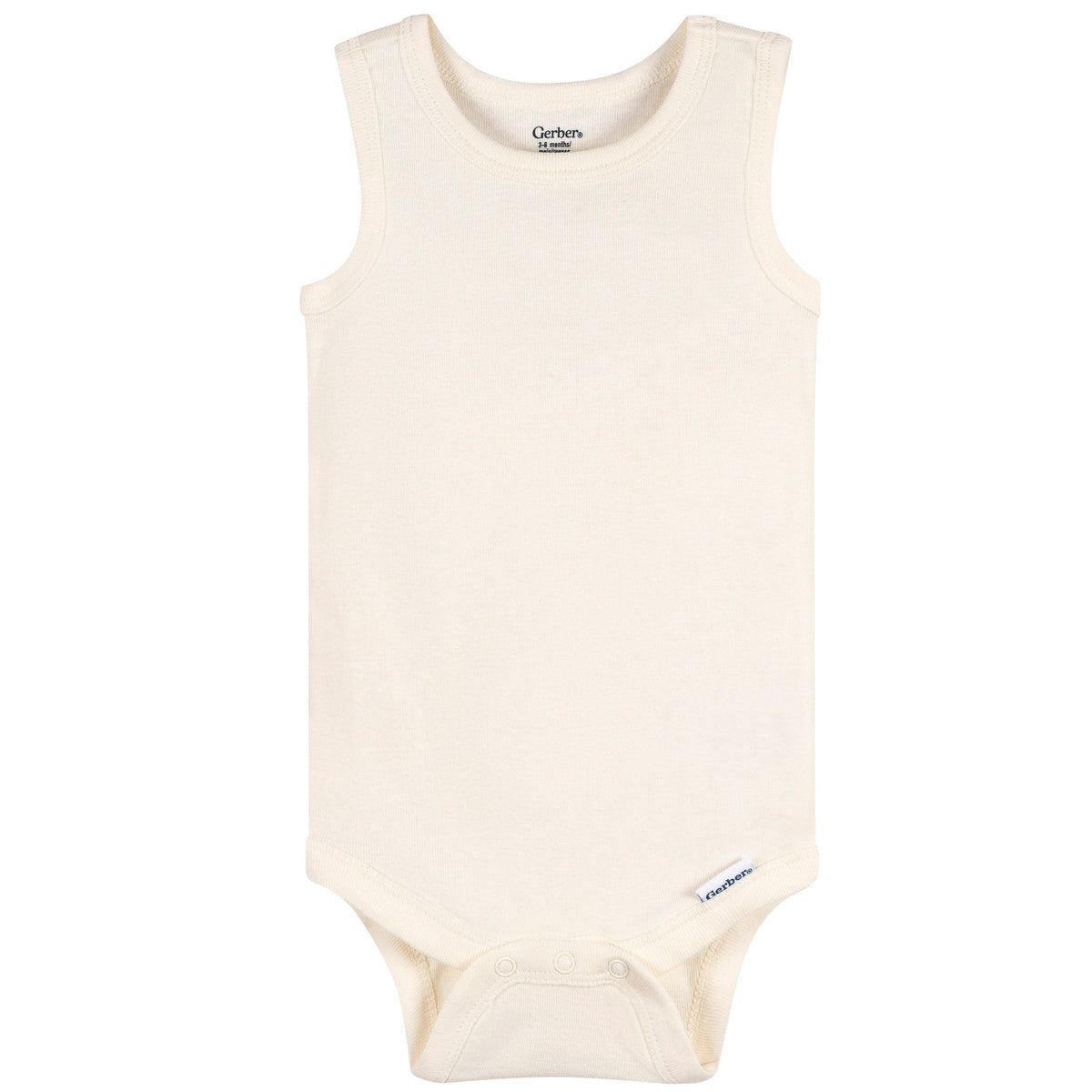 5-Pack Baby Neutral Earthy Neutrals Sleeveless Bodysuits-Gerber Childrenswear Wholesale