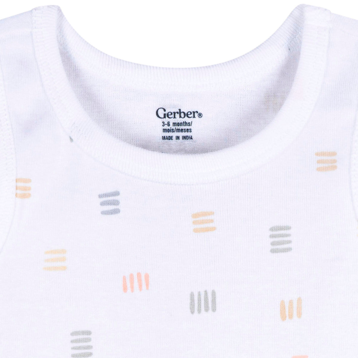 5-Pack Baby Neutral Earthy Neutrals Sleeveless Bodysuits-Gerber Childrenswear Wholesale