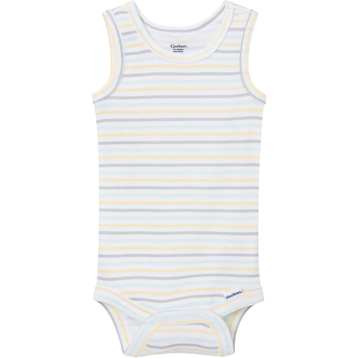 5-Pack Baby Neutral Yellow Sunshine Sleeveless Bodysuits-Gerber Childrenswear Wholesale