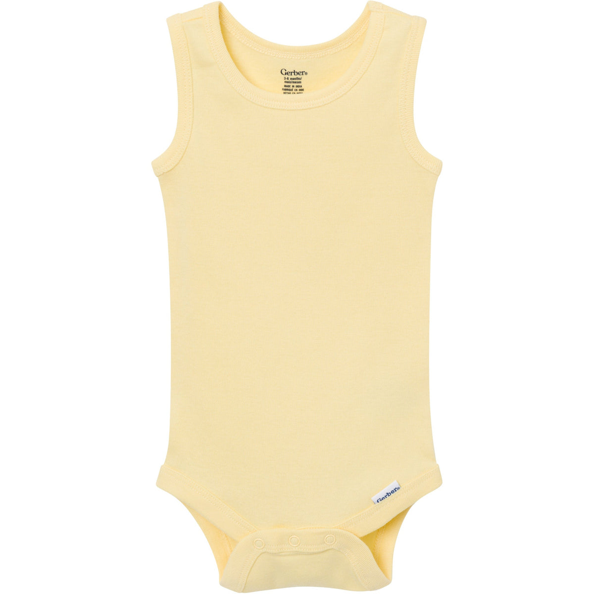 5-Pack Baby Neutral Yellow Sunshine Sleeveless Bodysuits-Gerber Childrenswear Wholesale