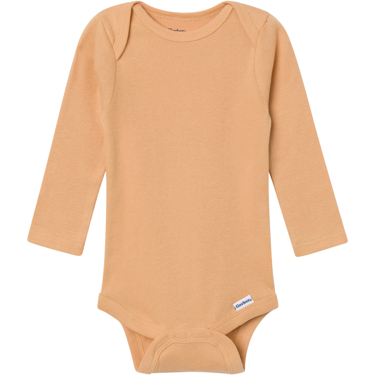 6-Pack Baby Boys Blue, Green, Brown and Yellow Long Sleeve Bodysuits-Gerber Childrenswear Wholesale
