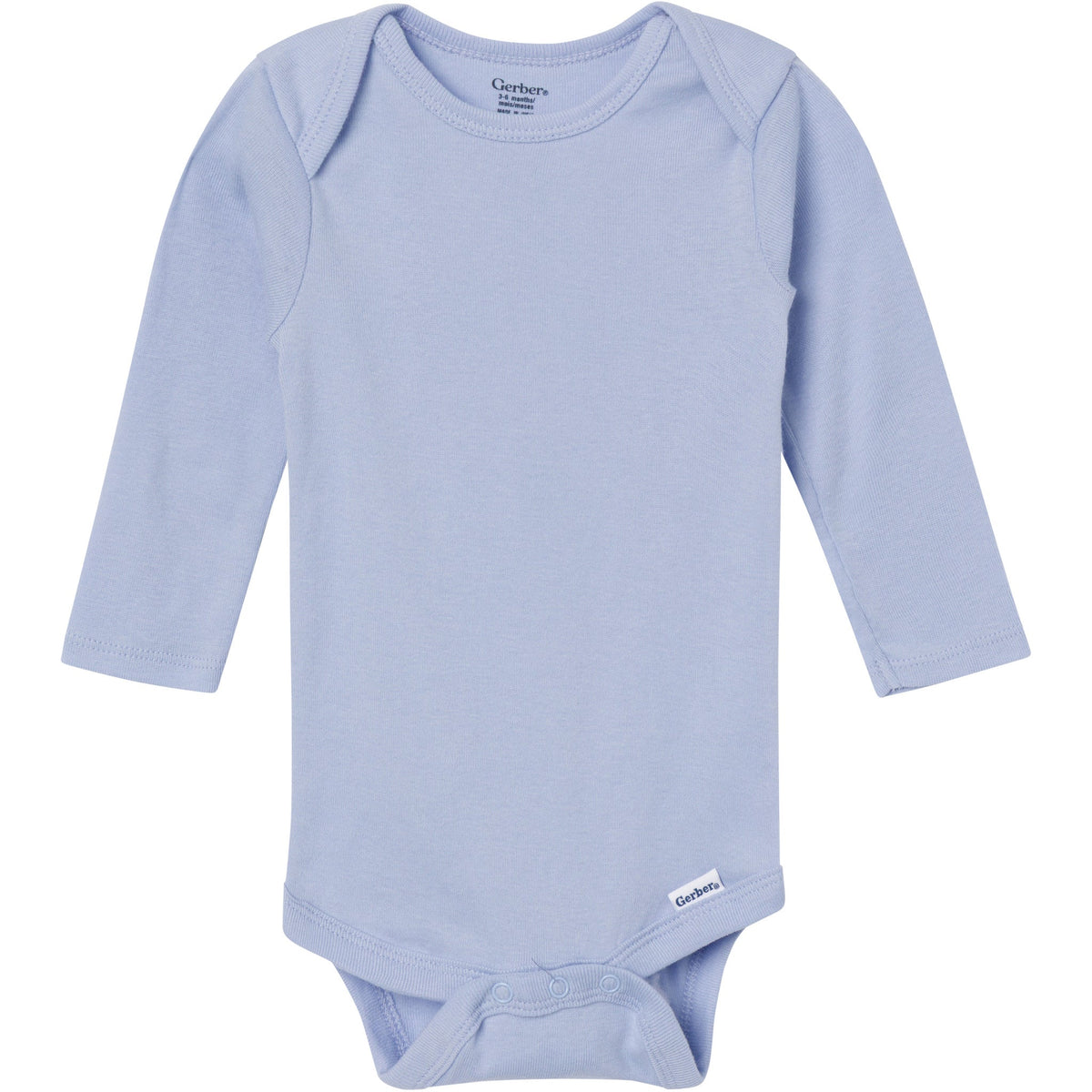 6-Pack Baby Boys Blue, Green, Brown and Yellow Long Sleeve Bodysuits-Gerber Childrenswear Wholesale
