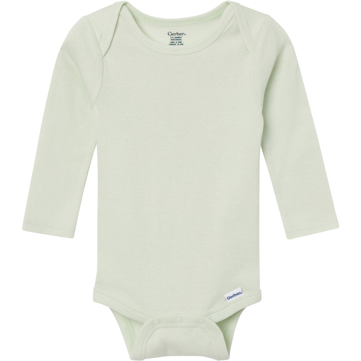 6-Pack Baby Girls Pink, Purple and Green Long Sleeve Bodysuits-Gerber Childrenswear Wholesale