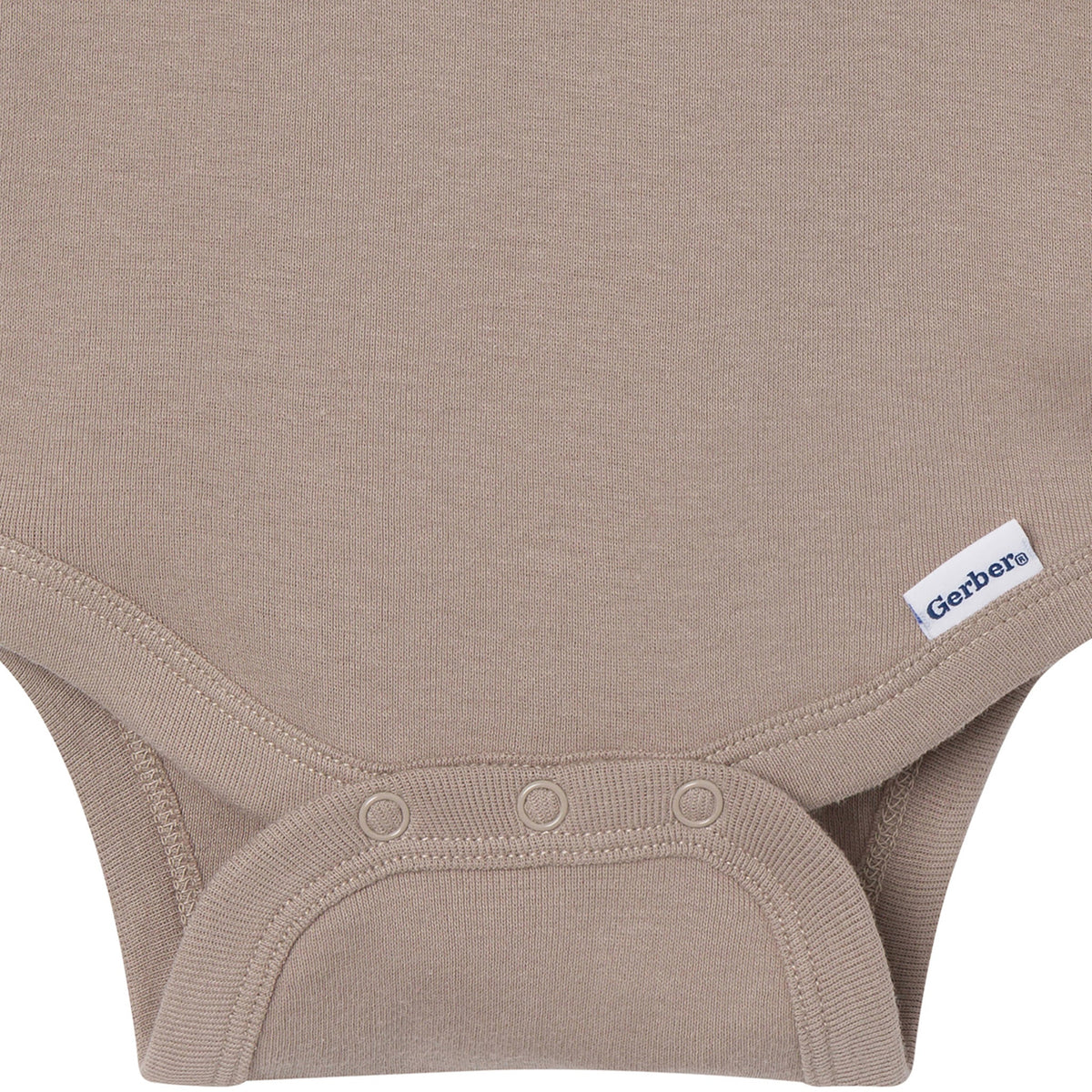 6-Pack Baby Neutral Gray, Black and Brown Long Sleeve Bodysuits-Gerber Childrenswear Wholesale