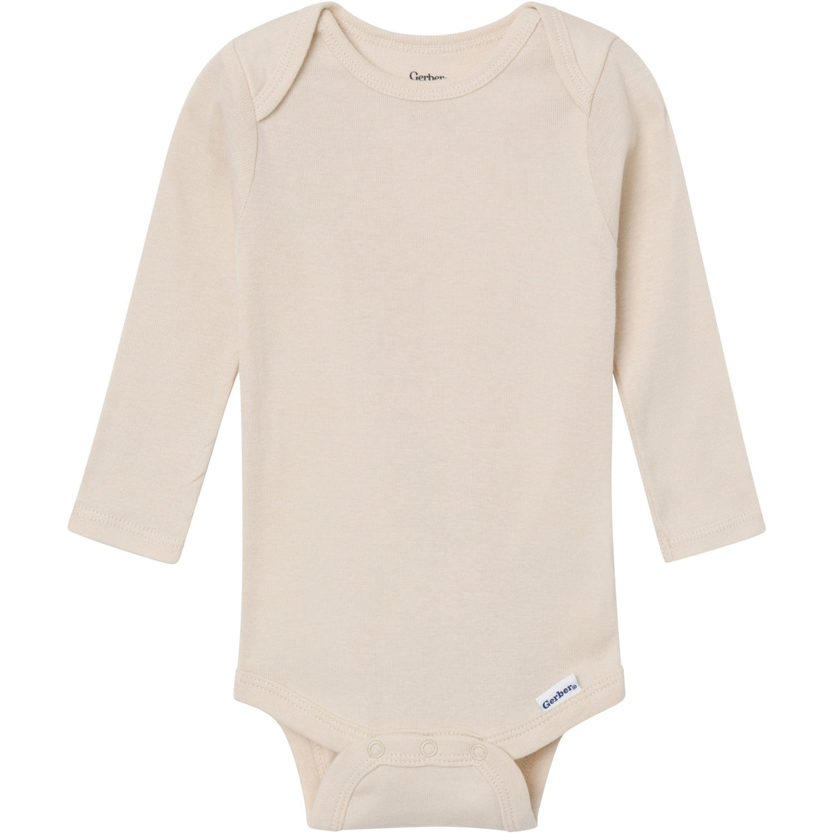 6-Pack Baby Neutral Gray, Black and Brown Long Sleeve Bodysuits-Gerber Childrenswear Wholesale