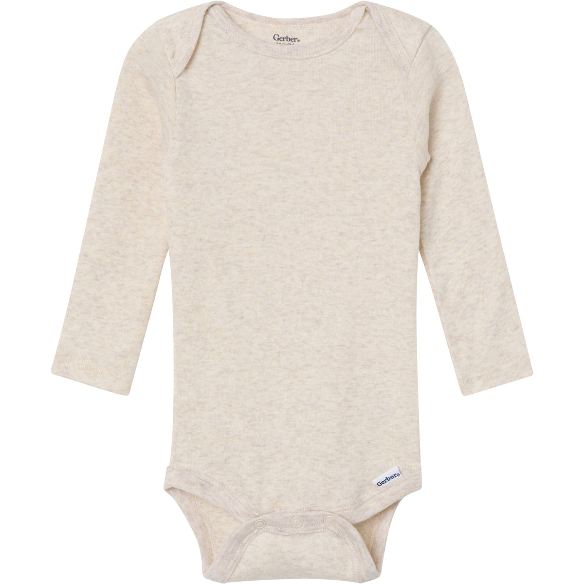 6-Pack Baby Neutral Gray, Black and Brown Long Sleeve Bodysuits-Gerber Childrenswear Wholesale