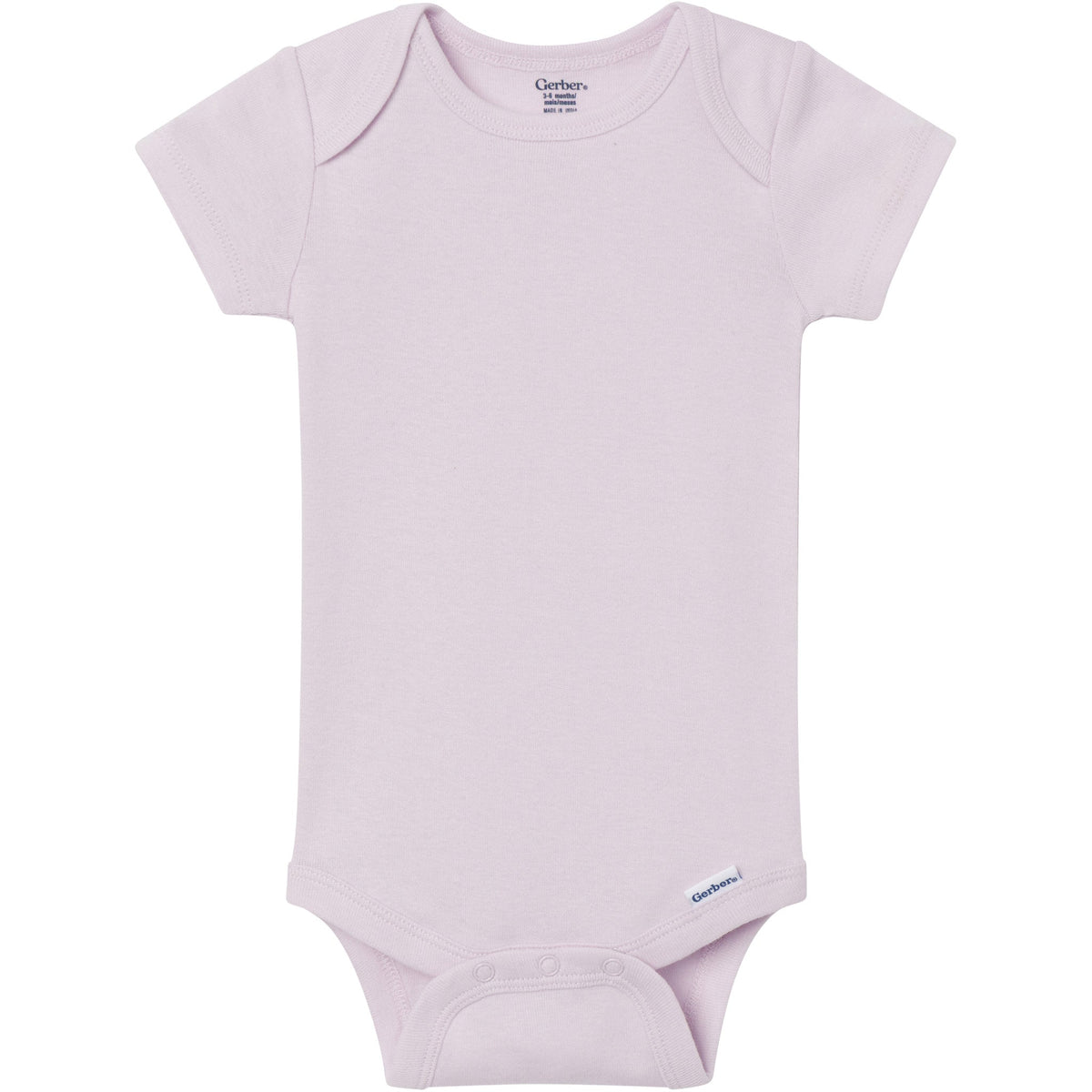 8-Pack Baby Girls Rainbow Short Sleeve Bodysuits-Gerber Childrenswear Wholesale