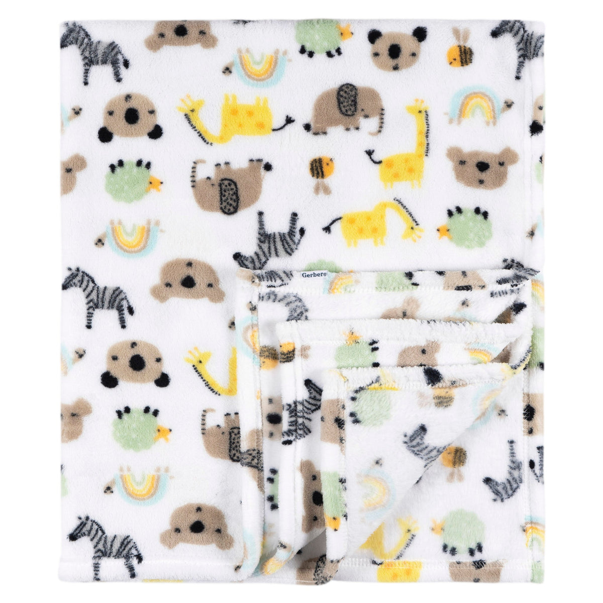 Baby Neutral Little Animals Fleece Blanket