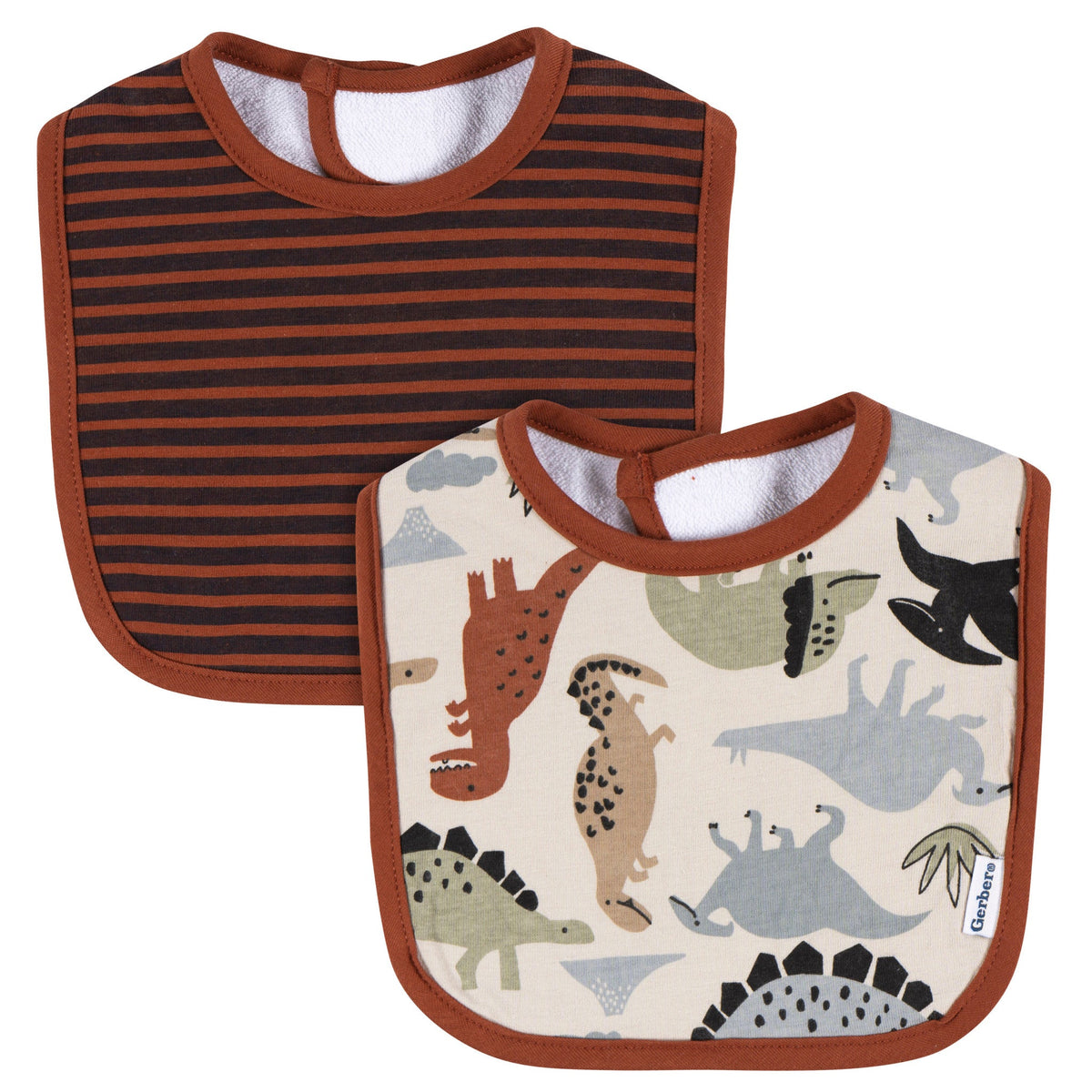2-Pack Baby Boys Dinos Bib