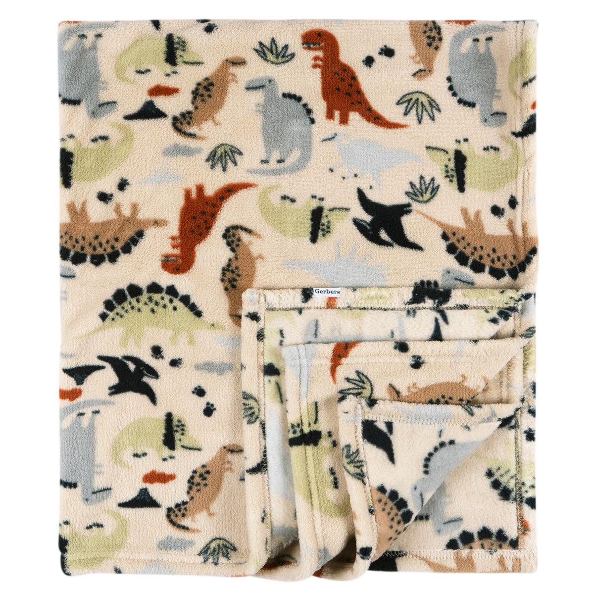 Baby Boys Dinos Fluffy Fleece Blanket