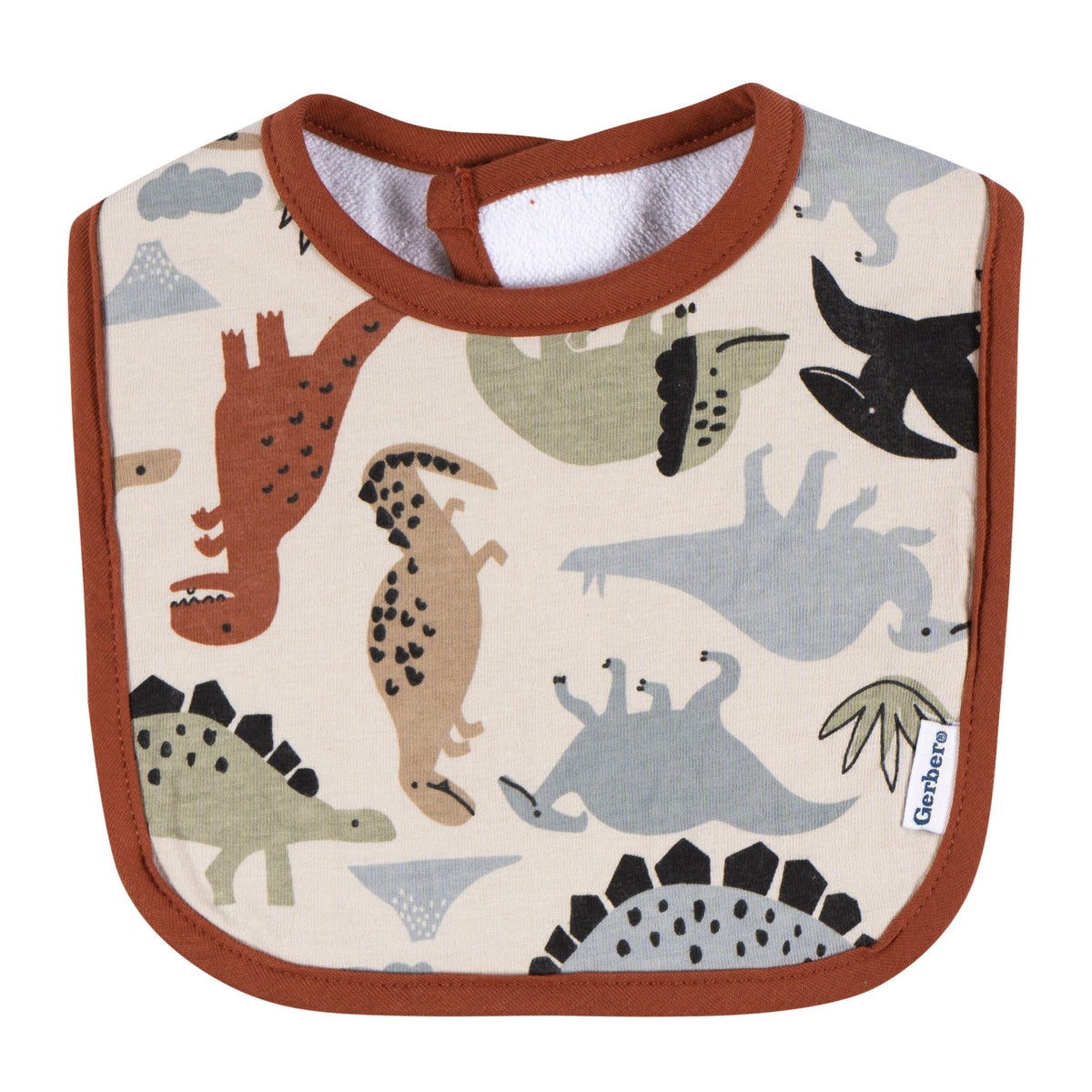 2-Pack Baby Boys Dinos Bib, view 2