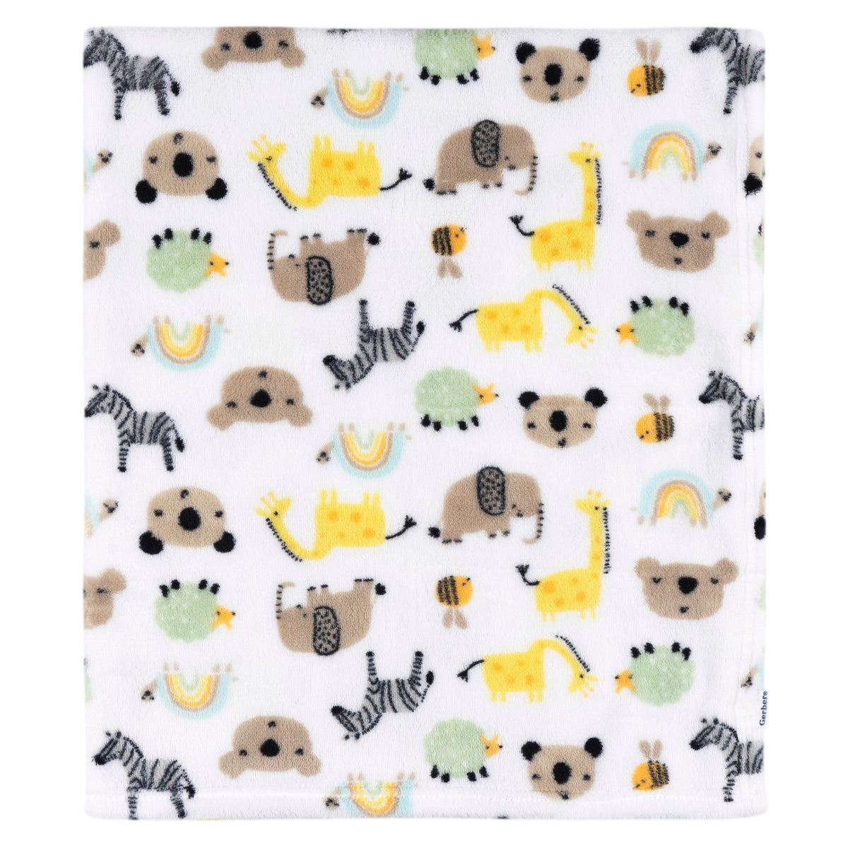 Baby Neutral Little Animals Fleece Blanket, view 3