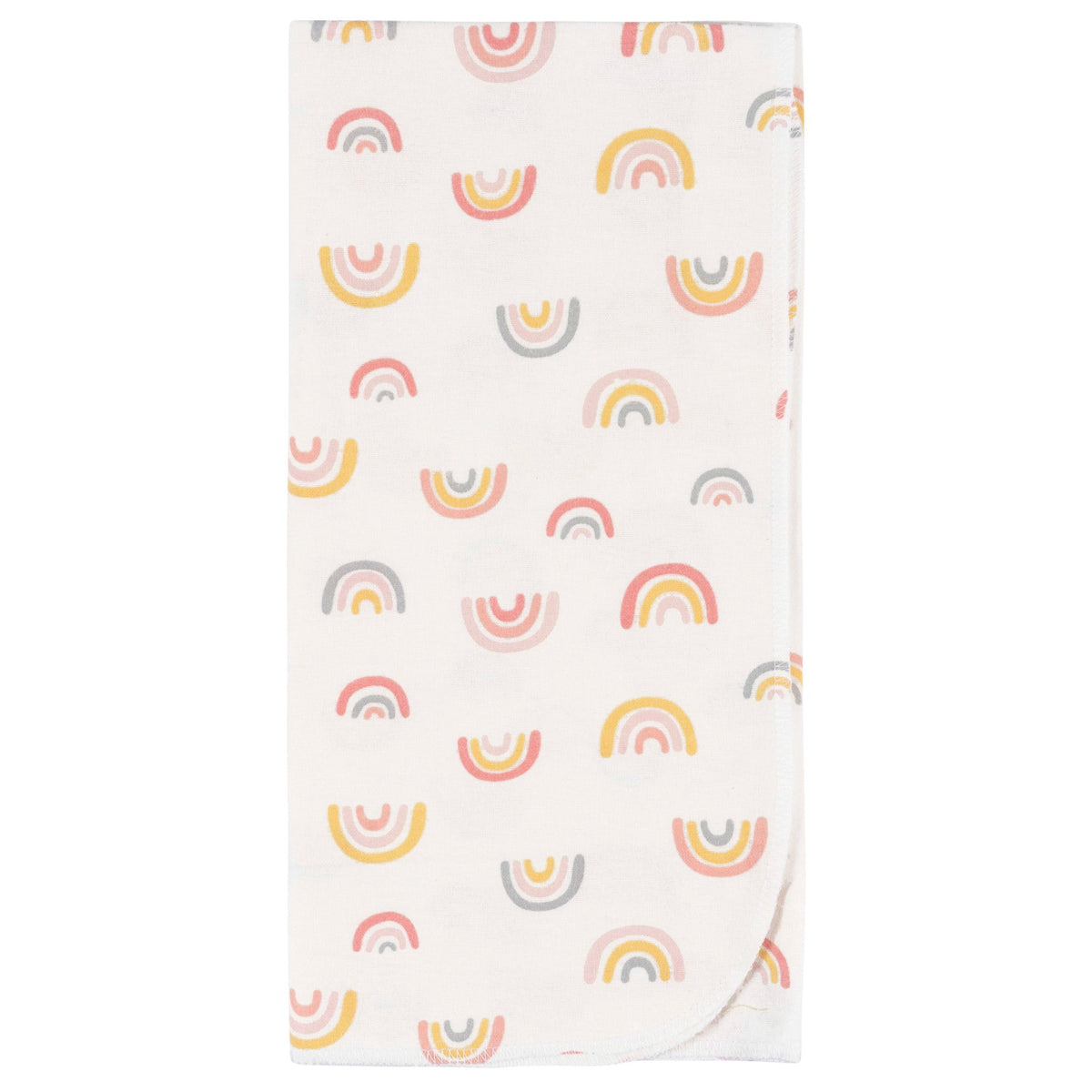 2-Pack Baby Girls Rainbow Flannel Blankets, view 3