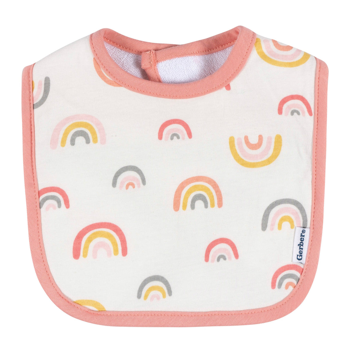 2-Pack Baby Girls Rainbow Bib, view 2