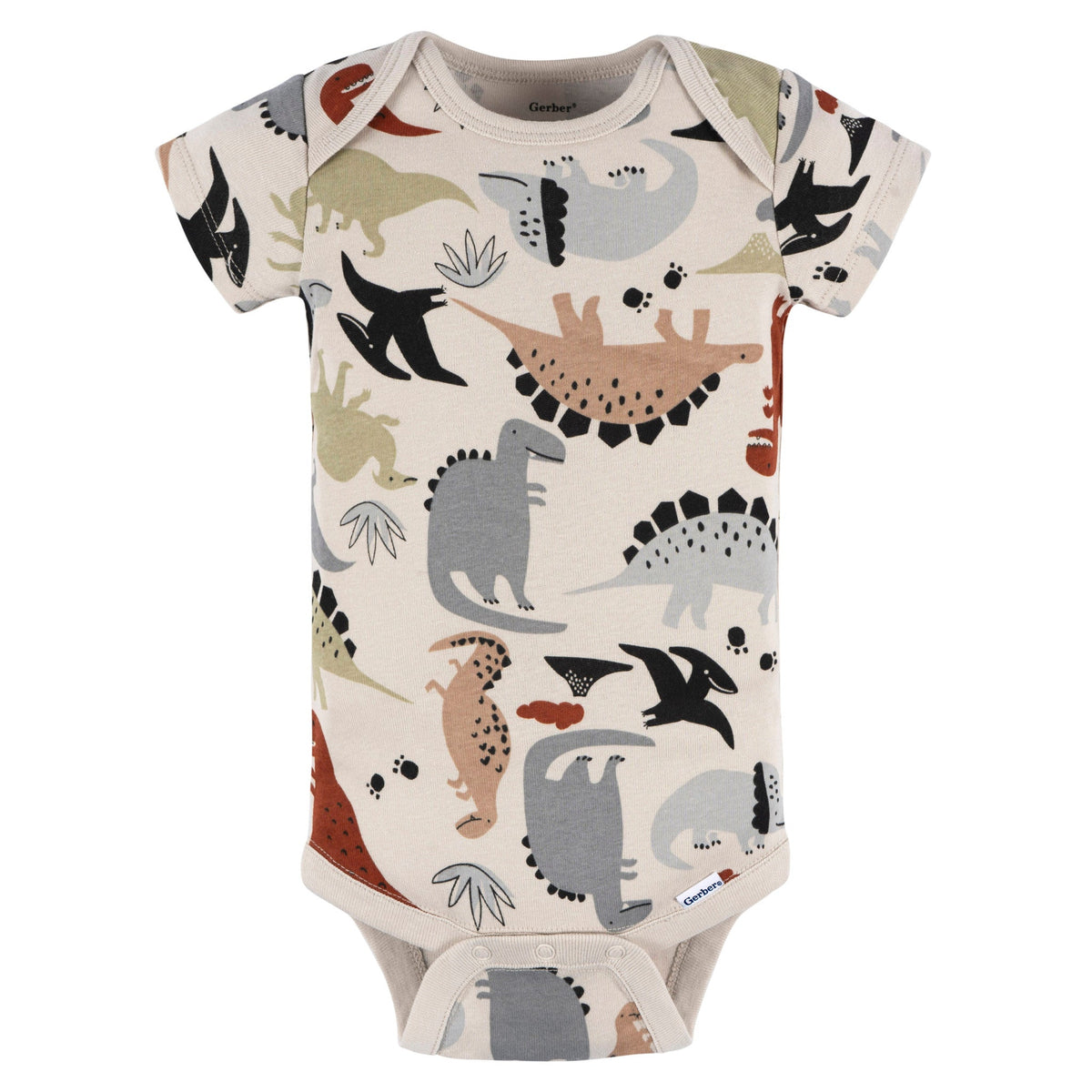 Baby Boys Dino Short Sleeve Onesies Bodysuit