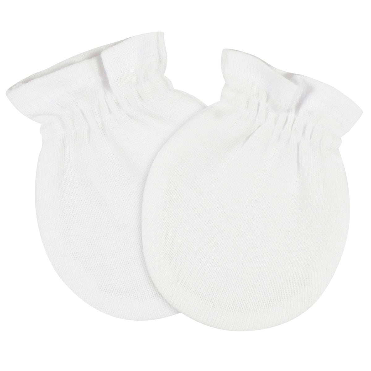 3-Pack Baby Neutral White No Scratch Mittens, additional view 2
