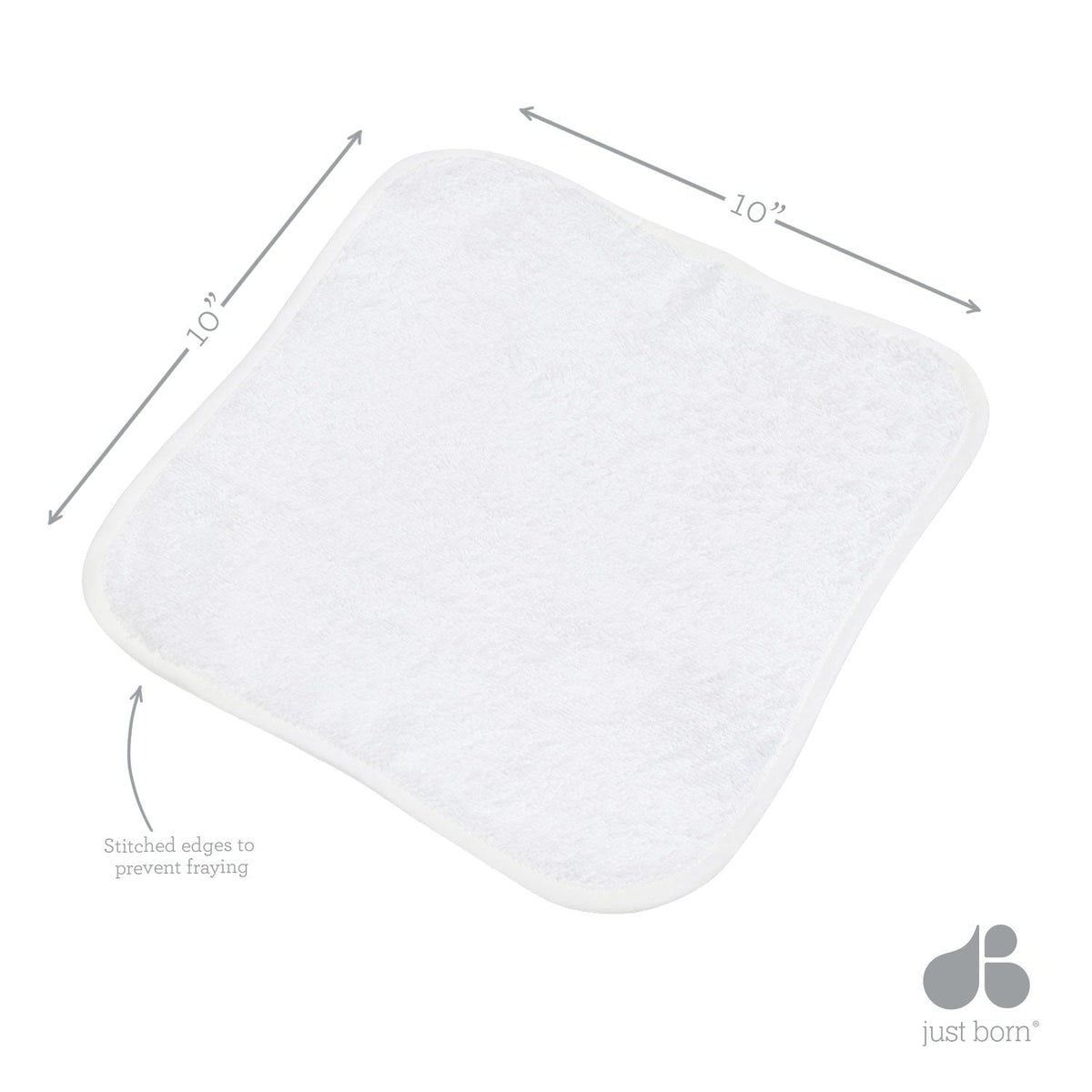 4-Pack Baby Neutral Animals Woven Washcloths, view 2