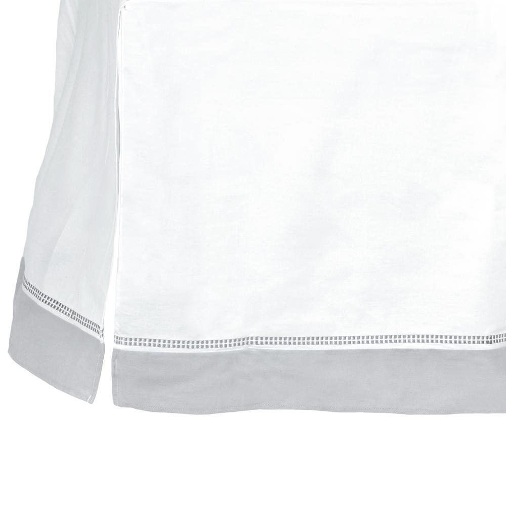 Just Born Dream Crib Skirt, Silver Broken Stripe