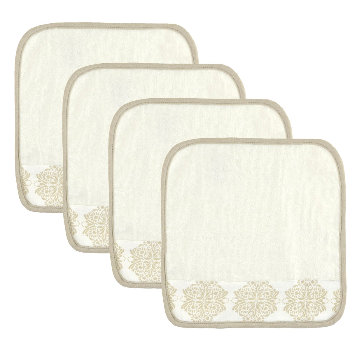 Just Born Keepsake Ivory Medallion Washcloth Set - 4 Pack, view 2