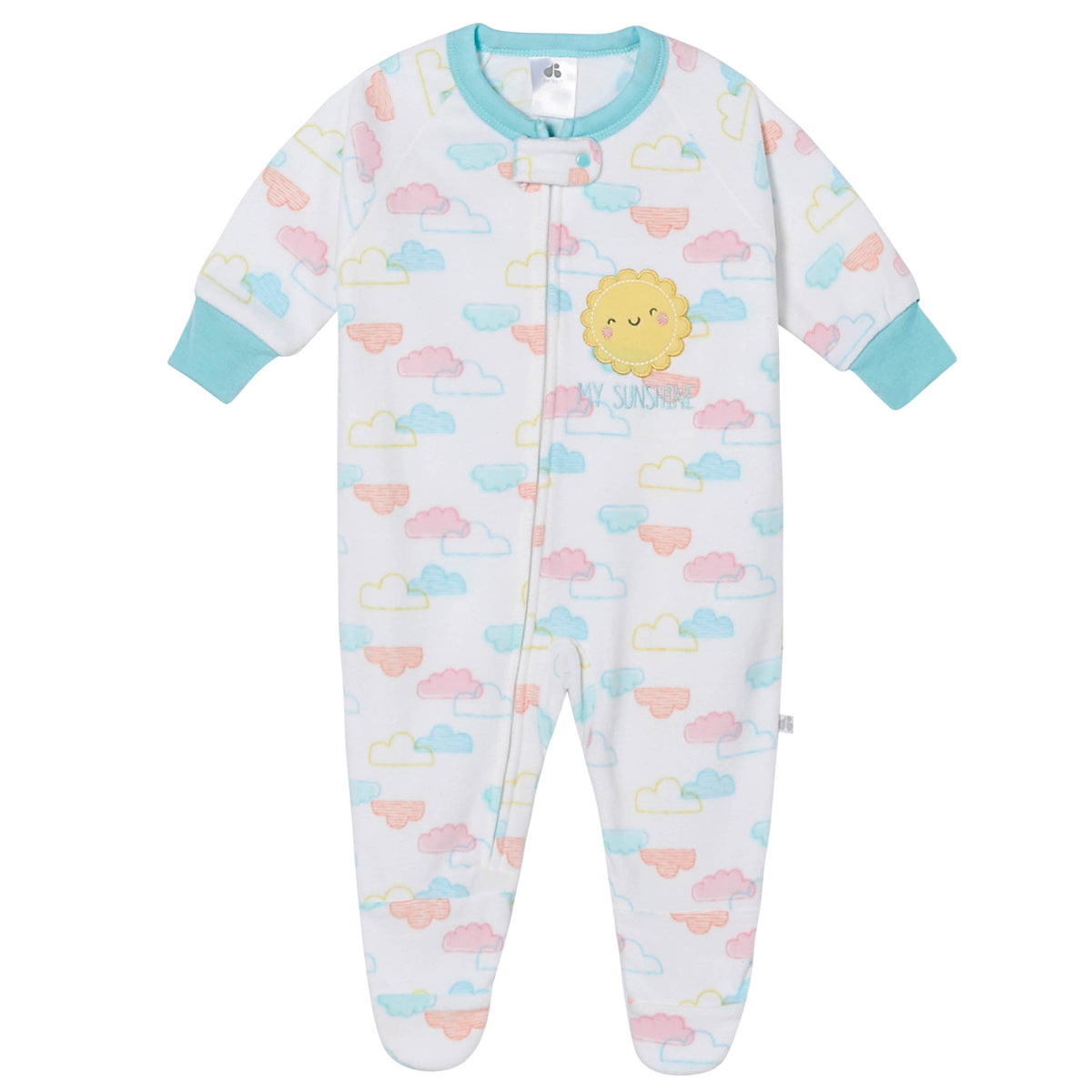 Baby Girls Clouds Blanket Sleeper