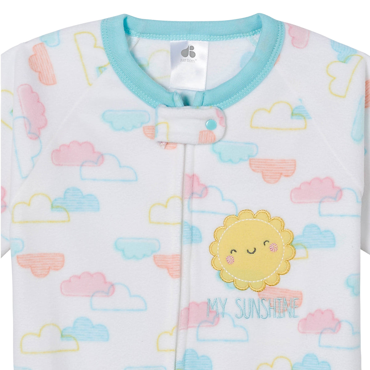 Baby Girls Clouds Blanket Sleeper, additional view 1