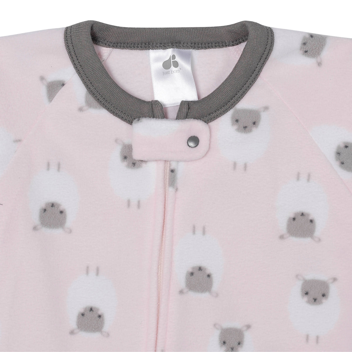 Baby Girls Lamb Blanket Sleeper, additional view 1